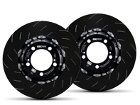 EBC Racing Two-piece floating Front SLOTTED Brake Discs for Porsche - 38007063, 38007064, 99135140581, 99135140681, 99135140682 - SG2F016