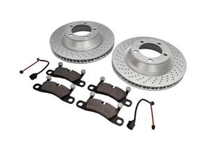 HINTERES Bremsbelag- und Bremsscheibenpaket Porsche 991 3.4L - 99135240100, 99135240200, 99135293904