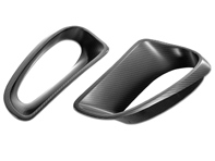TechArt carbon fibre rear wing air inlets. Porsche 991 turbo / GT3 RS - 091.121.480.009, 091.121.480.009G, 99150437100E10, 99150437200E10