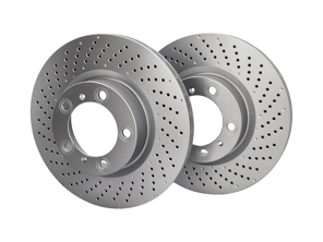 Brake disc rotor, Front. Porsche 997 MKII / 991 / 981 / 982 Boxster / 981C / 982C Cayman (OE Part No 99735140101 / 99735140201) - 99735140101, 99735140201