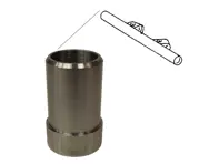 Endbuchse für Drehstab links oder rechts. Porsche 911 63-89 - 1682400270, 591053, 1682400280, 591054, 1682000800 - 1682000800