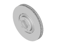 Rotor de disque de frein avant. Porsche Taycan 02/2020>> (référence OE 9J615301B/9J6153012B) - 9J615301B, 9J615302B