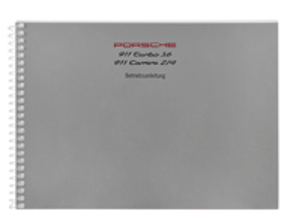 Manual del conductor para Porsche 911 (964) Turbo / Carrera 2/4, MY 93, en inglés - WKD96402093