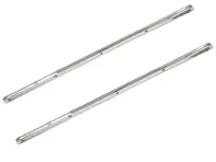 Door sill threshold strips, polished chrome. Porsche 911 / 912 1965-1973 - 90155141900, 1689807200