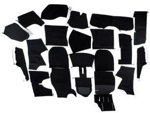 Jeu complet de moquettes intérieures pour Porsche 911 74-84 Coupé LHD