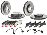Bremsbeläge vorn und hinten sowie Bremsscheibenpaket. Porsche Cayenne 958 Hybrid - 95835140401, PAA698151, 95861236500, 95535240131, PAA698451A, 95861236550