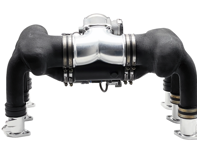 Kit de conversion d'entrée à entraînement par câble avec glissières de collecteur d'admission version en aluminium usiné. Porsche911 - 96411090100, 96411090130