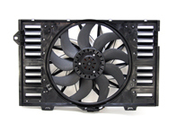 Water radiator air duct with fan. Porsche 970 Panamera