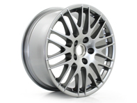 Front / Rear 20-inch RS Spyder Design Alloy wheel, in Titanium metallic. Porsche 958 Cayenne 2015>> - 95836214811EP8, 95836214810EP8, 95836214810, 95836214811