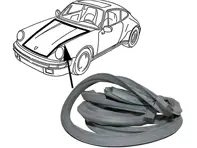 Joint de capot, joint de coffre avant en caoutchouc. Porsche 911 1974-89 - 91151192302, 91151192302, 91151193201, 1685500300 - URO-009913