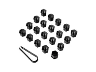 Cubretornillos de rueda negros. Porsche 996/986/987/997/Caimán