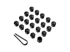 Radschraubenabdeckungen Schwarz. Porsche 996/986/987/997/Cayman