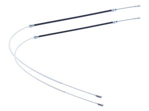 Jeu de 2 câbles de frein à main. Porsche 996 C2 / C4 / C4S / 996 Turbo / 996 GT3 - 313097390322, 313 09 739 03 22, 9400060, 99642414100, 99642414110 - OEC-P00640