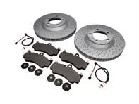 FRONT Brake Pads and Brake Disc Package. Porsche 996 GT3 2003>> Zimmermann - 9975140990, 99735141090, 99635194800, 99761267700, 99635208602