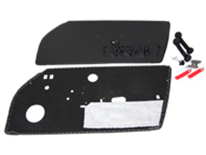 RS / RSA / Backdate Style Türverkleidungen in schwarzem Leder für Porsche 911 / 912 1965-73