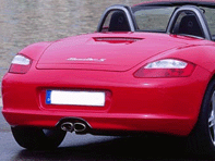 Hintere Stoßstange. Porsche Boxster 987 MKI (OE-Teile-Nr. 98750541136G2X / 98750529112) - 98750541100G2X, 98750529100