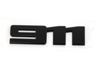 911 rear lid badge, in High-Gloss Black. Porsche 992 Turbo - 992853675H041, 992853675H