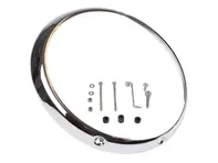 Enjoliveur extérieur de phare, Chrome. Porsche 911 1965-86 - 91163193300, 90163110201, 91163112900 - HDL-901-RIM, 1695151700