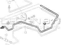 Línea de presión hidráulica. Porsche 964 M339 - 96431534302