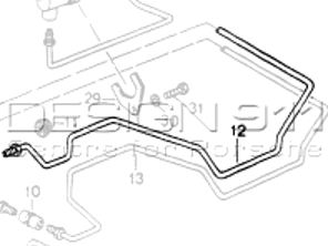 Línea de presión hidráulica. Porsche 964 M339 - 96431534302