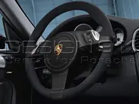 Volant multifonctions en alcantara noir. Porsche 997 / 987 Boxster / 987C Cayman - 99704440214, 99704440215, 99704440219