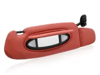 Sonnenblende, Leder, rechts, in Boxsterrot. Porsche 996 C2 / C4 - 99673198100M31, 99673198100