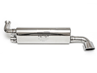 Uitlaatdemper / Geluiddemper Achterbak 1in 1out. Porsche 964 Carrera - 96411104504, 96411104502