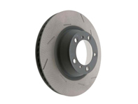 Brake disc rotor, REAR, Slotted Monoblock, 330x28mm. Porsche 970 Panamera / 971 Panamera (OE Part No. 298615601P / 298615602P) - 97035240300, 97035240400, 298615601A, 298615602A, 971615601P, 971615602P - PRL39723, PRR39724
