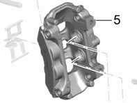 Pinza freno, POSTERIORE. Porsche 981/982 Boxster / 981/982 Cayman - 98635242302, 98635242303, 98635242402, 986352423403