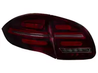 Getöntes / rotes Glas & schwarzes Rücklicht / Lampen-Kit. Porsche Cayenne 958 2012-14 - 95804490026
