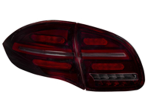 Kit de luces traseras/lámparas ahumadas/lente roja y base negra. Porsche Cayena 958 2012-14 - 95804490026