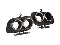 DesignTek Auspuffendrohre doppelt rundes Design, verchromt für Porsche 997.2 - 992251187Q, 992251187AJ, 992251187AA, 992251188Q, 992251188AJ, 992251188AA, 992251187M, 992251187BA, 992251188M, 992251188BA, 992251188R, 992251187C, 992251187AS, 992251187AE, 992251188C, 992251188AS, 992251188AE, 992251187J, 992251187AT, 992251187AF, 992251188J, 992251188AT, 992251188AF