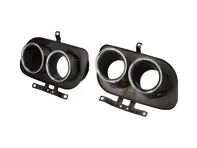 DesignTek Exhaust sport tail pipes in Chrome finish for  Porsche 992 Carrera - 992251187Q, 992251187AJ, 992251187AA, 992251188Q, 992251188AJ, 992251188AA, 992251187M, 992251187BA, 992251188M, 992251188BA, 992251188R, 992251187C, 992251187AS, 992251187AE, 992251188C, 992251188AS, 992251188AE, 992251187J, 992251187AT, 992251187AF, 992251188J, 992251188AT, 992251188AF