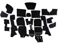 Complete interior carpet set for Porsche 911 69-73 Coupe LHD