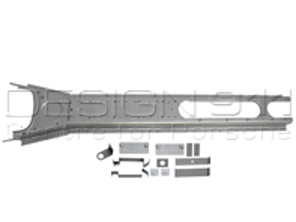 Túnel de cambio. Coches Porsche 356 Pre A al '57 - 64449003, PP127A, P127A, PP127T1, P127T1