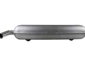Auspuffschalldämpfer / Schalldämpfer mit Auslass im Faltendesign. Porsche 911 1966-67 - 91111102500, 91111102505, 92.210Cearly, 1620614400 - 1620614400