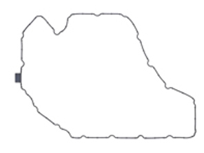 Guarnizione coppa olio. Porsche 95B Macan 2.0L - 95810364900, 95810364911, 822.480