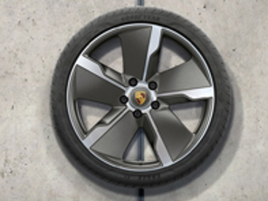 Jantes en alliage et pneus d'été au design exclusif Taycan de 21 pouces Porsche d'origine - 9J1073660Q