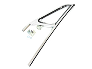 Cadre en verre de porte en chrome avec fenêtre d'aération. Porsche 911 Targa 69-76 - 1685250270, 1685250280, 90154200543, 90154200643 - 1685250270, 1685250280