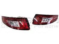 Blinker hinten, klar / rot v3 mit LED-Birnen für Porsche 997 - 99763100091