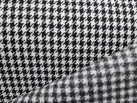 Pepita Porsche Houndstooth classic fabric, Black / White