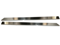 Door sill cover set, stainless steel polished. Porsche 911 / 964 / 993 - 91155198001, 90155111520, 90155111620, 91155161900, 91155162000 - 1689800710