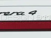 '4'  BLACK Rear Lid Badge. Porsche 991 (911) Carrera 4 - 99155924102