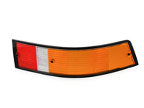 Lentille de clignotant arrière avec jante noire. Porsche 911 - 1695350770, 1695350780, 91163194901, 91163195000