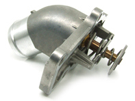 Water  thermostat with thermostat insert. Porsche 987 Boxster / 987C Cayman / 997 - 99610612153, 99610612155, 99610601359, 996.106.013.59, 99610601359, 99610601361, 99610601360