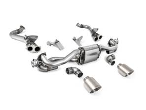 Sistema de escape deportivo Milltek con bypass GPF/OPF y tubos de escape GT-115 de titanio cepillado. Porsche 718 Boxster/Cayman 2020>> - 982251053E, 982251053K, 982251053F, 982251053H, 982251053D, 982251053G, 982254351B, 982254351L, 982254351AA, 982254351P, 982254351R, 982254350B, 982254350L, 982254350AA, 982254350P, 982254350R - SSXPO186