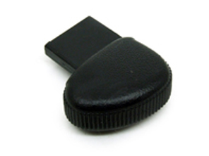 Bedienknopf der Heizung. Schwarz. Porsche 911 1986-89 - 9116131390001C, 9116131390101C