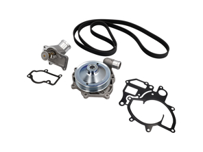 Water pump, belt & thermostat kit. Porsche Boxster 987 / 987C Cayman / 997 C2 / 997 C4 (non Turbo) - 99710601106, 99710601105, 99710601102