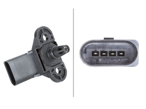 Capteur de pression de suralimentation. Porsche 958 Cayenne hybride / 970 Panamera hybride - 95860618010, 6PP009400501