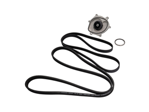 Kit pompa acqua, cinghia e termostato. Porsche 991.1 Carrera 2S / Carrera 4S - 0PB121035A, 9A110221800, 0PB903137A, 9A110222602, 9A110622603, 9A712111000, 9A110655900, 0PB121688